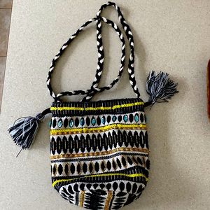 NWOT America & Beyond beaded cross body bag